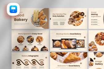 Creative Bakery Shop Keynote Template